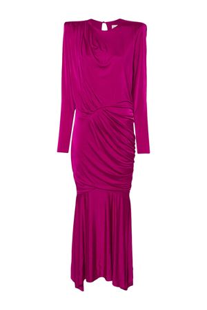 Fuchsia pink stretch-design dress ALEXANDRE VAUTHIER | 241DR2056HIBISCUS